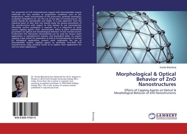 Produktbild: Morphological & Optical Behavior of ZnO Nanostructures