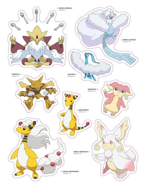 Produktbild: Pok&eacute;mon: Das offizielle Stickerbuch der Mega-Entwicklungen