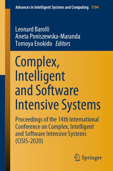 Produktbild: Complex, Intelligent and Software Intensive Systems