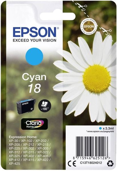 Epson Tintenpat. T180240 cyan