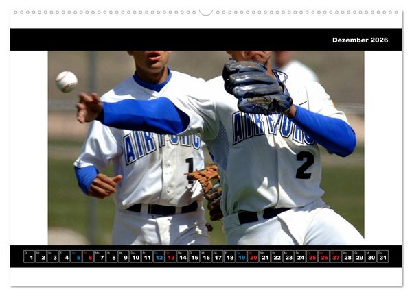 Produktbild: Kultsport Baseball (Wandkalender 2026 DIN A2 quer), CALVENDO Monatskalender