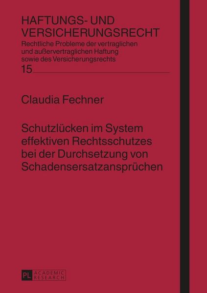 Produktbild: Schutzl&uuml;cken im System effektiven Rechtsschutzes bei der Durchsetzung von Schadensersatzanspr&uuml;chen