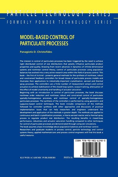 Produktbild: Model-Based Control of Particulate Processes