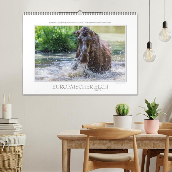 Produktbild: Emotionale Momente: Europ&auml;ischer Elch Part II (Wandkalender 2026 DIN A2 quer), CALVENDO Monatskalender