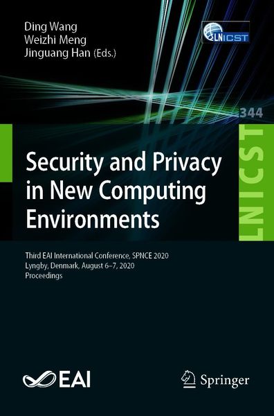 Produktbild: Security and Privacy in New Computing Environments