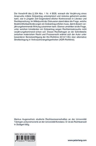 Produktbild: Das Verfahren vor Streitbeilegungsstellen