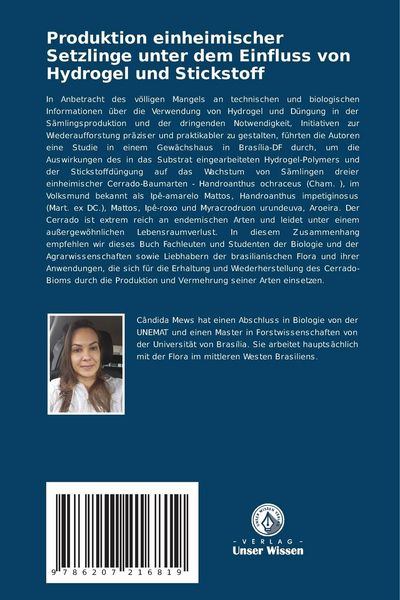 Produktbild: Produktion einheimischer Setzlinge unter dem Einfluss von Hydrogel und Stickstoff