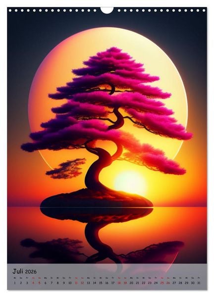 Produktbild: Bonsai Kunstwerke (Wandkalender 2026 DIN A3 hoch), CALVENDO Monatskalender
