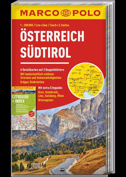 MARCO POLO Regionalkarte Österreich, Südtirol 1:200.000