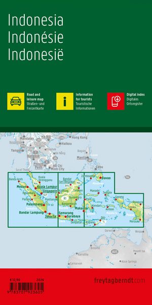 Produktbild: freytag & berndt Stra&szlig;enkarte Indonesien 1:3,2 Mio.