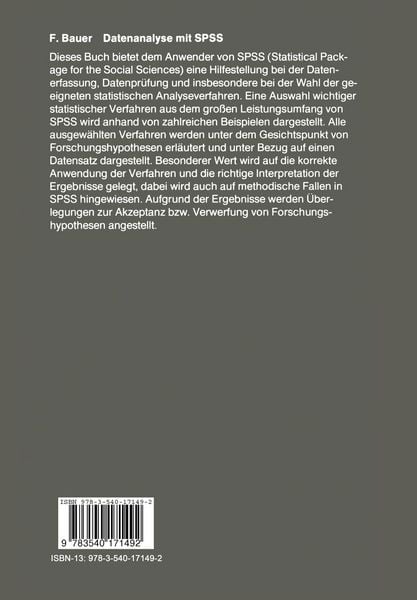 Produktbild: Datenanalyse mit SPSS