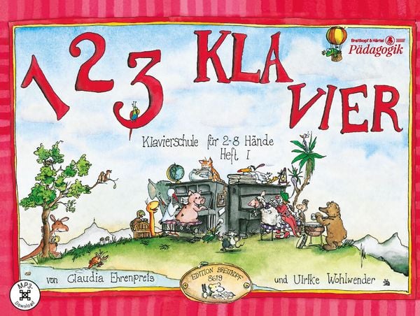Produktbild: 1 2 3 Klavier Heft 1 mit CD
