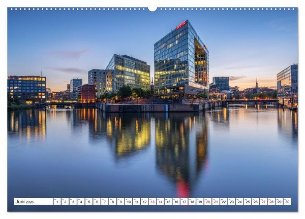 Produktbild: Urbane Impressionen: Hansestadt Hamburg - Tor zur Welt (hochwertiger Premium Wandkalender 2026 DIN A2 quer), Kunstdruck in Hochglanz