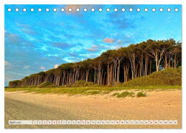 Produktbild: Fischland zwischen Ostsee und Bodden (Tischkalender 2026 DIN A5 quer), CALVENDO Monatskalender
