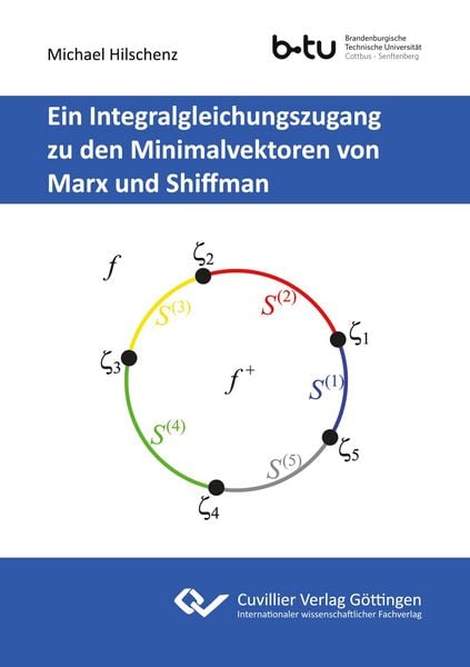 Produktbild: Ein Integralgleichungszugang zu den Minimalvektoren von Marx und Shiffman