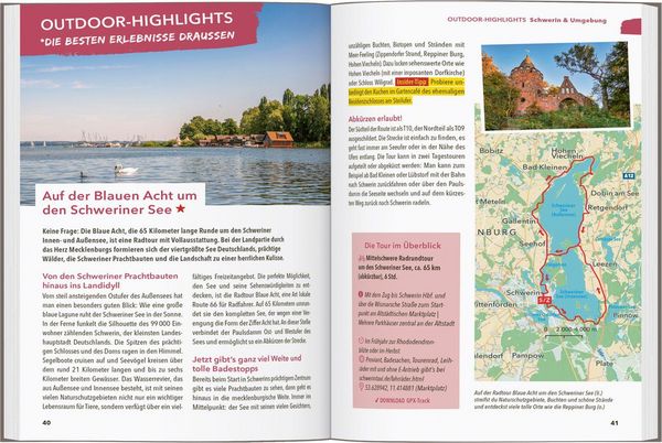 Produktbild: MARCO POLO OUTDOOR GUIDE Reisef&uuml;hrer Mecklenburgische Seenplatte