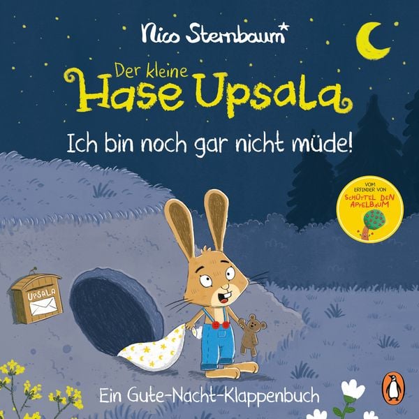 Der kleine Hase Upsala – Ich bin noch gar nicht müde – Ein Gute-Nacht-Klappenbuch, Gebundene Ausgabe von Nico Sternbaum, Penguin Junior,
