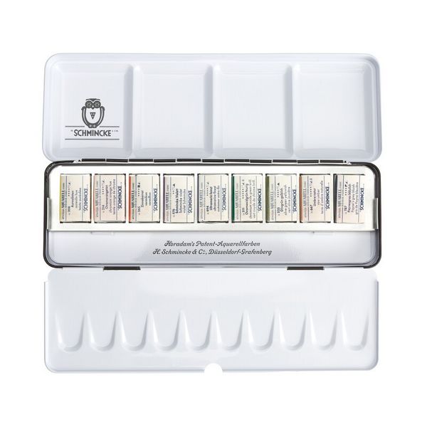Produktbild: Schmincke HORADAM&reg; Aquarell Metallkasten, 9 x 1/1 N Technische T&ouml;ne