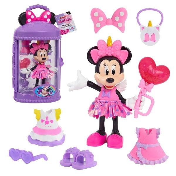 Produktbild: Minnie Mouse Fashion Doll With Case - Unicorn