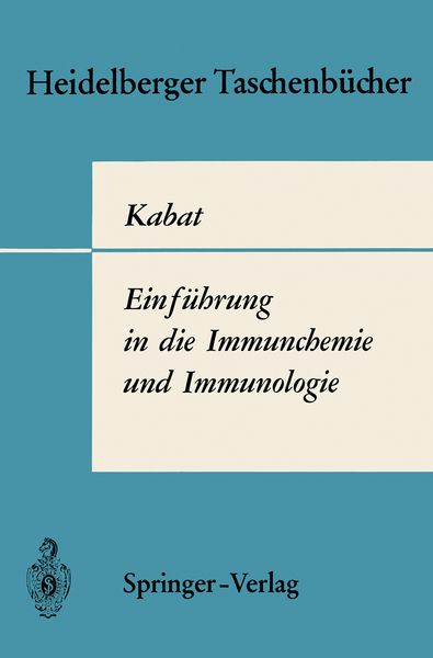 Produktbild: Einf&uuml;hrung in die Immunchemie und Immunologie