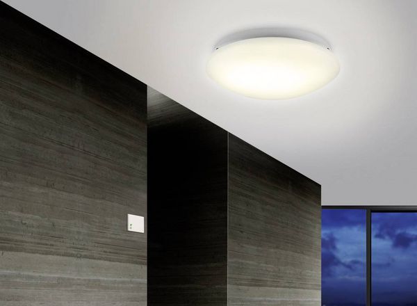 Produktbild: Renkforce 1530623 Decke, Wand HF-Bewegungsmelder 360&deg; Relais Wei&szlig;