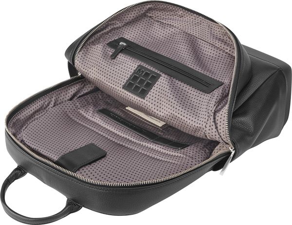 Produktbild: Moleskine klassischer Lederrucksack Schwarz