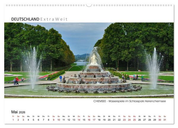 Produktbild: Wei&szlig;blaue Impressionen vom Chiemsee (Wandkalender 2026 DIN A2 quer), CALVENDO Monatskalender