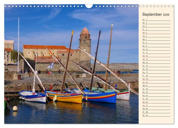 Produktbild: Collioure - Perle der Cote Vermeille (Wandkalender 2026 DIN A3 quer), CALVENDO Monatskalender