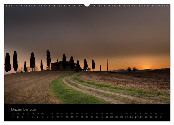 Produktbild: &ndash; Magie des Lichtes &ndash; TOSKANA (hochwertiger Premium Wandkalender 2026 DIN A2 quer), Kunstdruck in Hochglanz