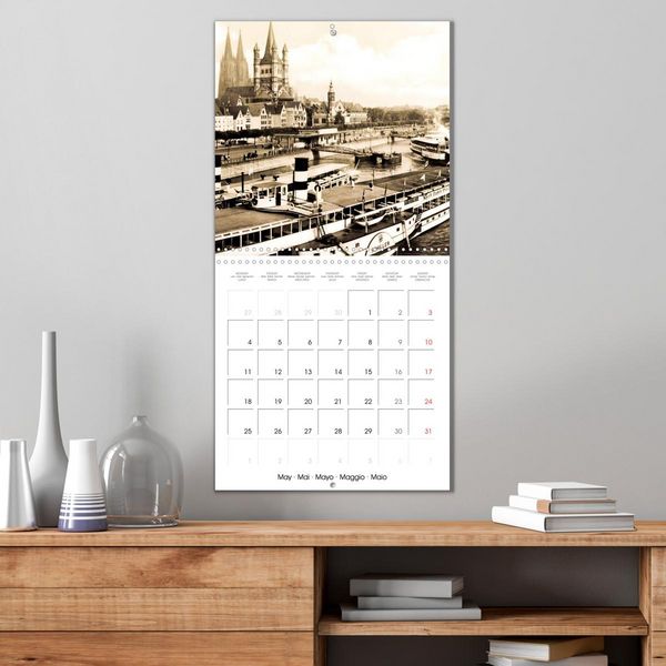 Produktbild: Cologne autrefois : Cartes postales historiques de la ville (Calendrier mural carr&eacute; 2026 30x30 cm) Calendrier double avec une page pour vos prises de notes