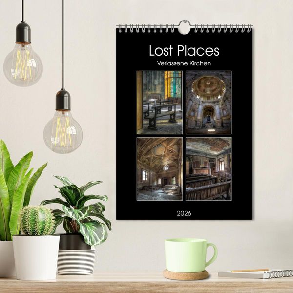 Produktbild: Lost Places - Verlassene Kirchen (Wandkalender 2026 DIN A4 hoch), CALVENDO Monatskalender