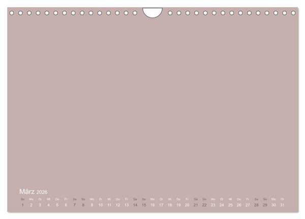 Produktbild: DIY Bastel-Kalender -Erdige Pastell Farben- Zum Selbstgestalten (Wandkalender 2026 DIN A4 quer), CALVENDO Monatskalender