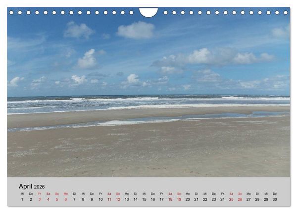 Produktbild: Blicke hinaus aufs Meer (Wandkalender 2026 DIN A4 quer), CALVENDO Monatskalender