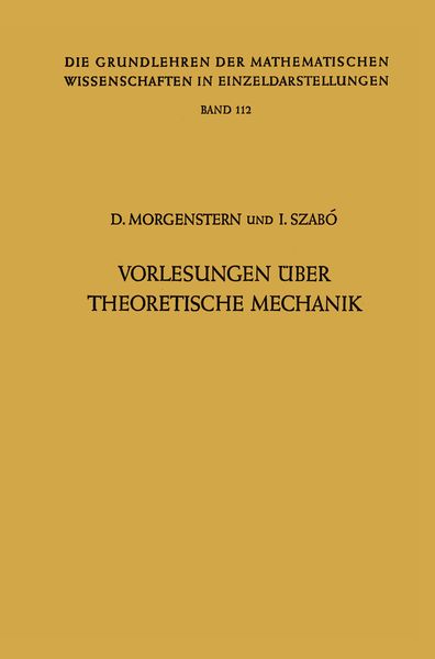Produktbild: Vorlesungen &Uuml;ber Theoretische Mechanik