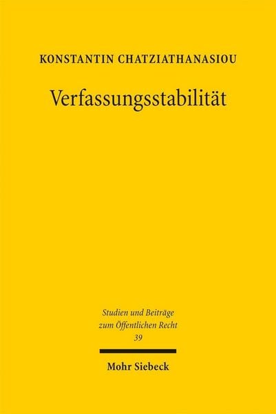 Produktbild: Verfassungsstabilit&auml;t