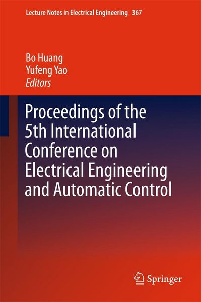 Produktbild: Proceedings of the 5th International Conference on Electrical Engineering and Automatic Control