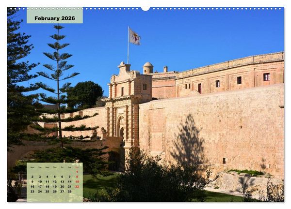 Produktbild: Malta and Gozo two historical islands (High Quality Premium Wall Calendar 2026 DIN A2 landscape),CALVENDO 12 Month Wall Calendar
