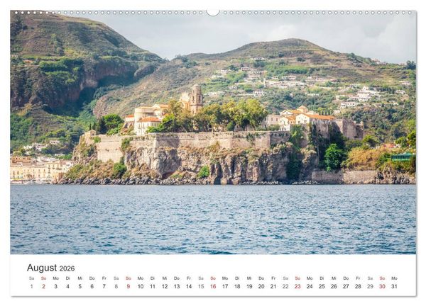 Produktbild: Liparische Inseln - Vulkane im Mittelmeer (Wandkalender 2026 DIN A2 quer), CALVENDO Monatskalender