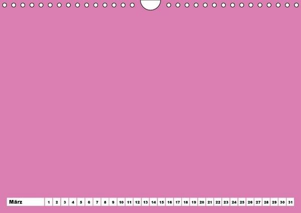 Produktbild: Bunter Bastelkalender f&uuml;r M&auml;dchen (Wandkalender immerw&auml;hrend DIN A4 quer)