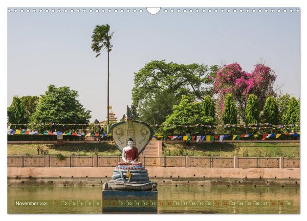 Produktbild: Mahabodhi &ndash; Der wichtigste buddhistische Tempel (Wandkalender 2026 DIN A3 quer), CALVENDO Monatskalender