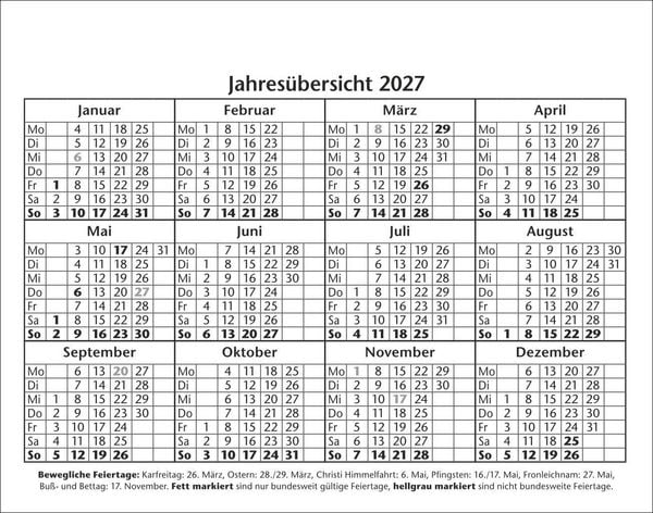Produktbild: Bastian Sick Tagesabrei&szlig;kalender 2027