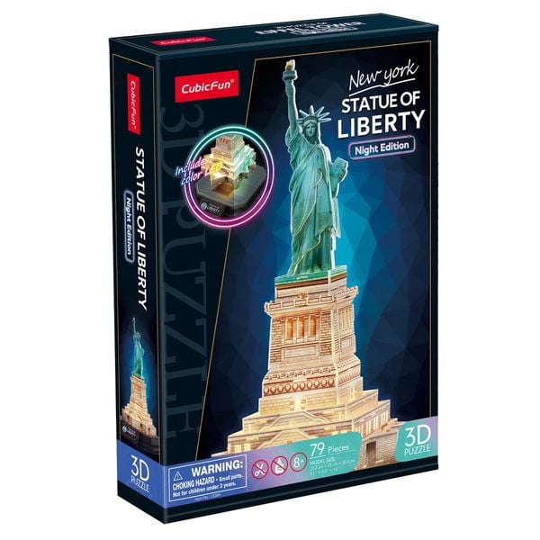 Produktbild: CUBICFUN - 3D Puzzle Freiheitsstatue LED 79 Teile