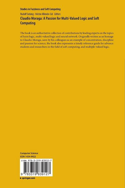 Produktbild: Claudio Moraga: A Passion for Multi-Valued Logic and Soft Computing