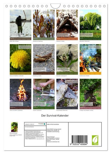 Produktbild: Der Survival-Kalender (Wandkalender 2026 DIN A4 hoch), CALVENDO Monatskalender