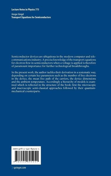 Produktbild: Transport Equations for Semiconductors
