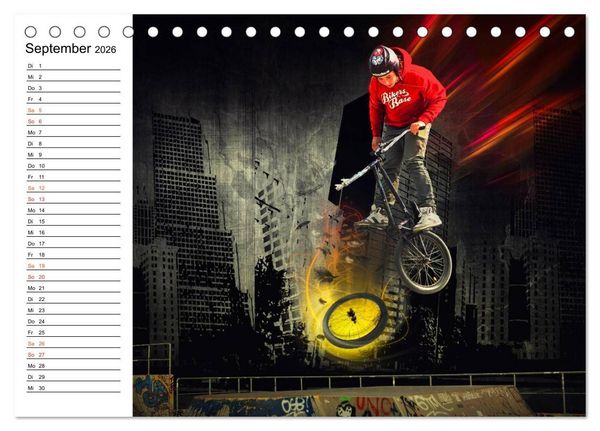 Produktbild: BMX My Life (Tischkalender 2026 DIN A5 quer), CALVENDO Monatskalender