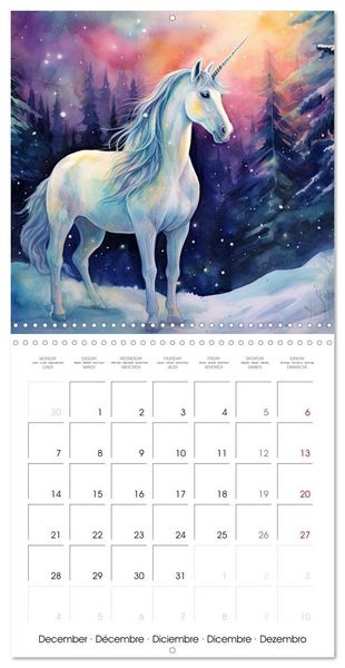 Produktbild: Unicorns, magical creatures (Wall Calendar 2026 12 &times; 12 Inch) CALVENDO 12 Month Wall Calendar