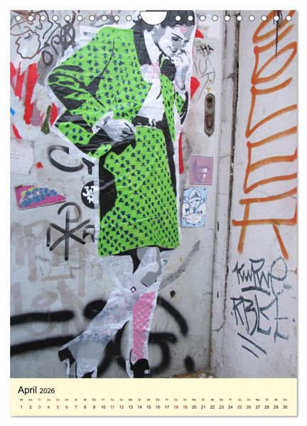 Produktbild: Hamburg StreetArt (Wandkalender 2026 DIN A4 hoch), CALVENDO Monatskalender