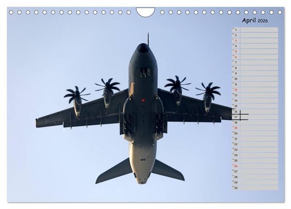 Produktbild: Flugzeuge &ndash; Starts und Landeanfl&uuml;ge Geburtstagsplaner (Wandkalender 2026 DIN A4 quer), CALVENDO Monatskalender