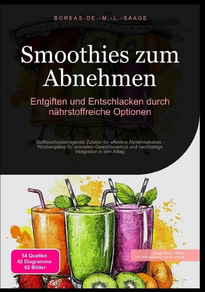 Smoothie (DE) / Smoothies zum Abnehmen: Entgiften und Entschlacken durch nährstoffreiche Optionen, Taschenbuch von Boreas De. M. L. Saage, Epubli,